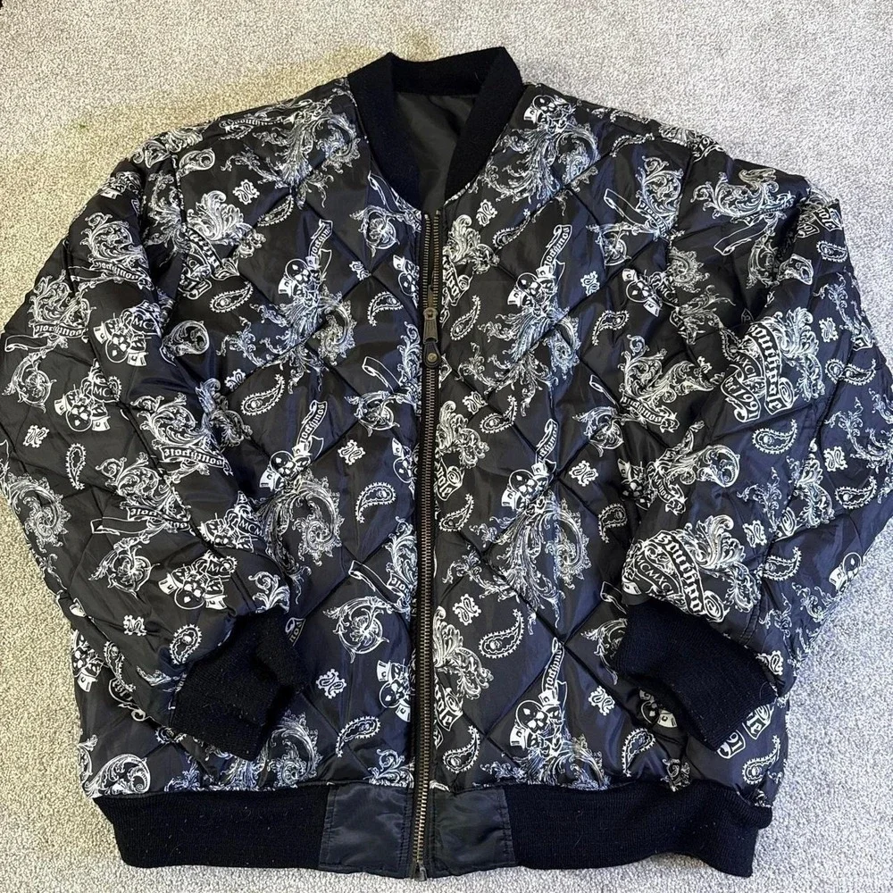 Vintage South Pole Reversible Bomber Jacket Full Zip 3X Streetwear